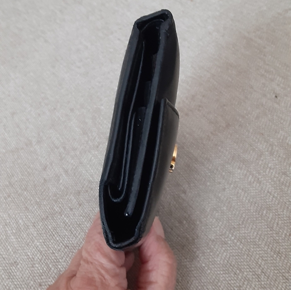 Salvatore Ferragamo Black Leather Wallet